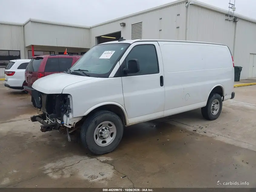 2023 Chevrolet Express RWD 2500 Regular Wheelbase WT 1GCWGAFP8P1258965 — фото 2